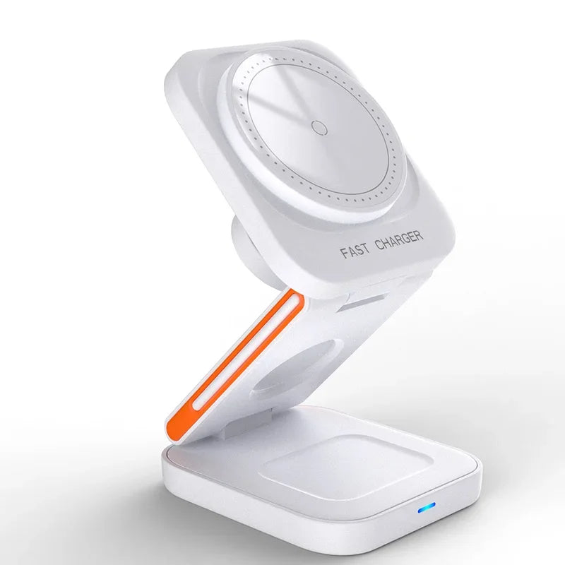 3in1折りたたみワイヤレス充電スタンド