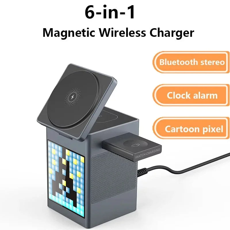 6in1マグネットワイヤレス充電ステーション