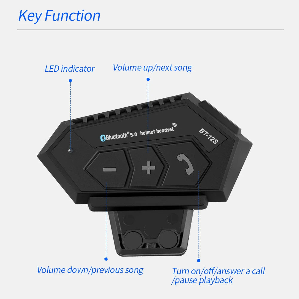 バイク用Bluetoothヘルメットヘッドセット