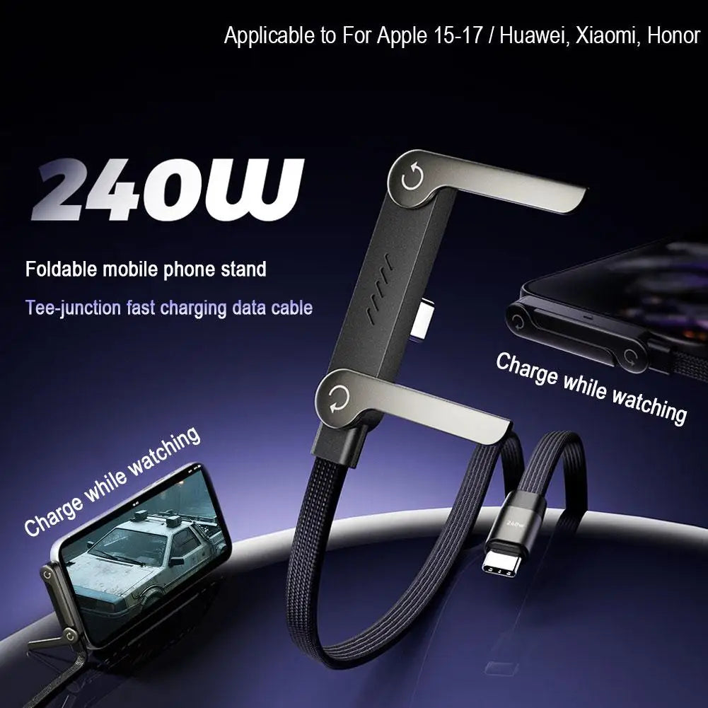 スタンド付き急速充電ケーブル｜240W PD対応