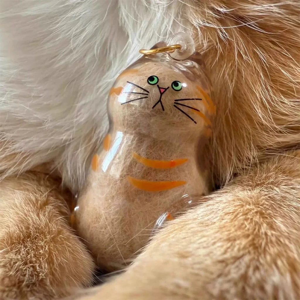 猫の毛メモリアルキーホルダー
