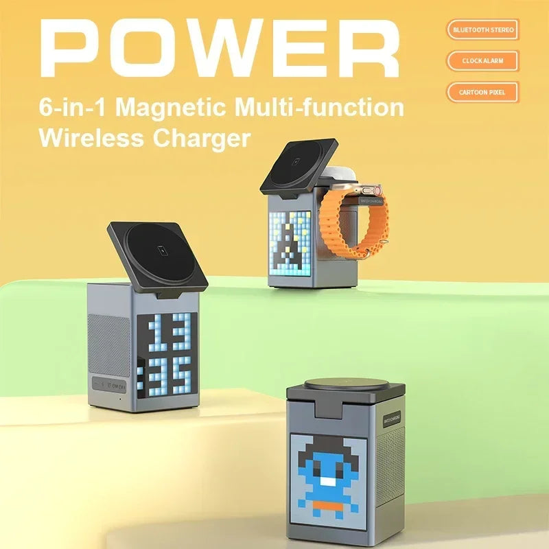 6in1マグネットワイヤレス充電ステーション