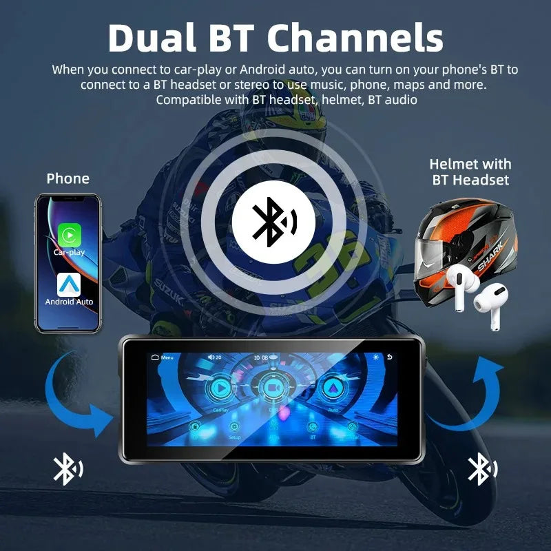 バイク用7インチスマートディスプレイ