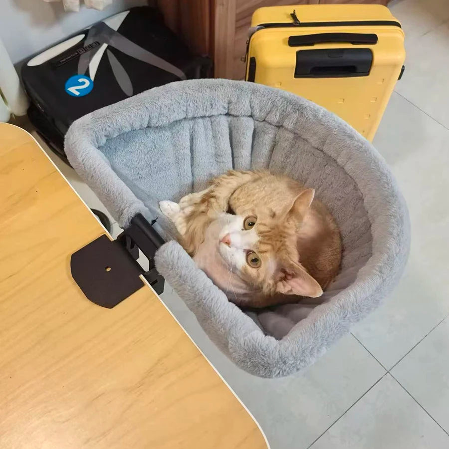 デスク取り付け式キャットベッド