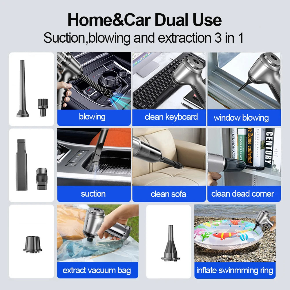 2WAY コードレス 車用 ハンディクリーナー＆ブロワー