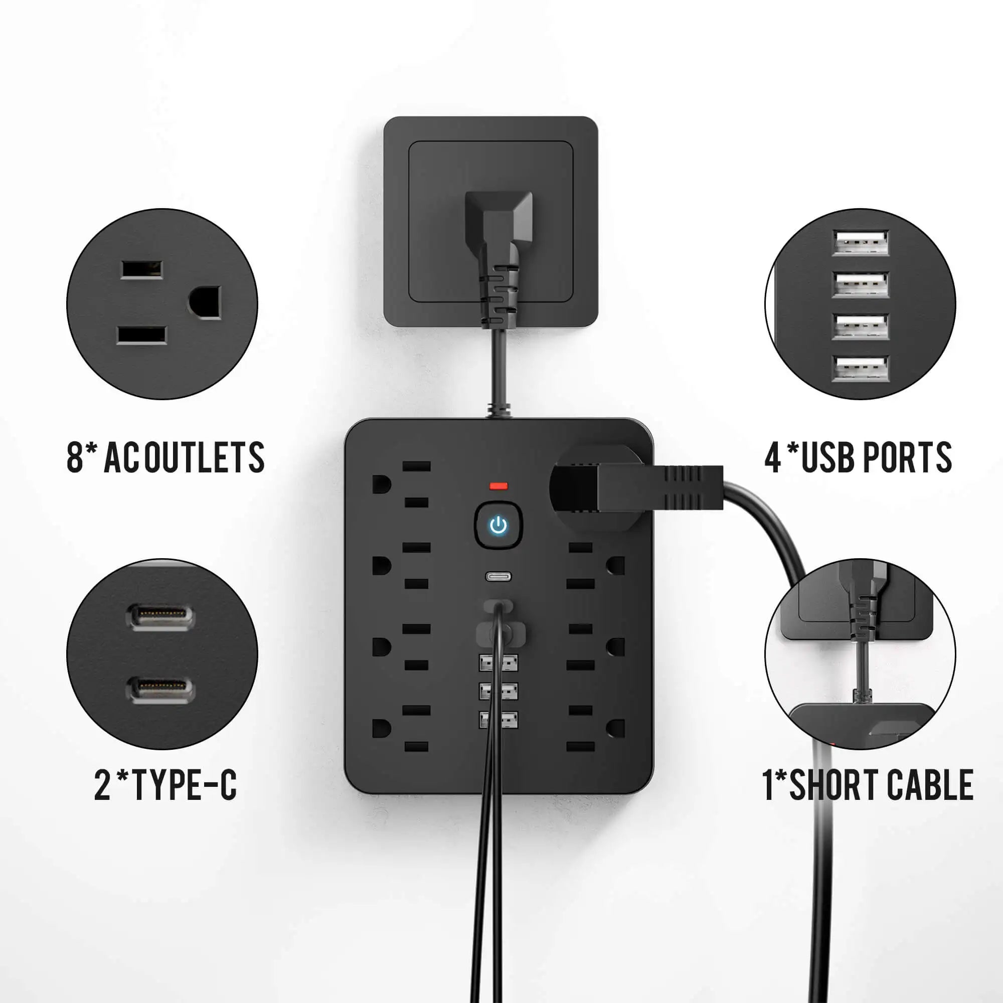 14in1 マルチ電源タップ